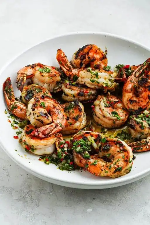 Grilled Shrimp with Chimichurri Sauce