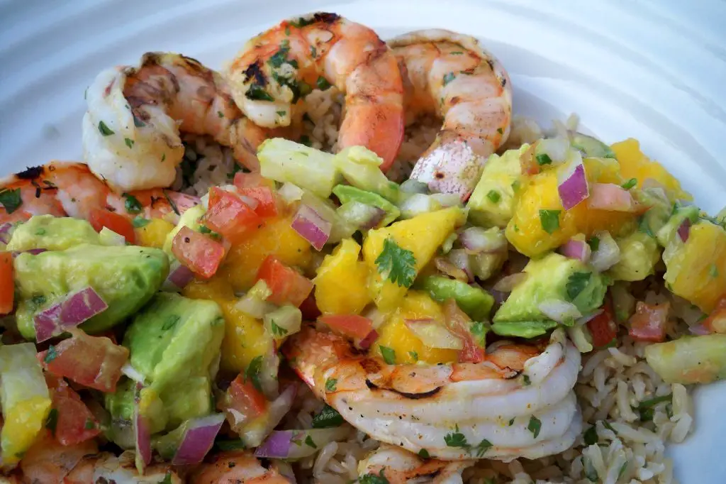 Grilled Shrimp with Mango Salsa