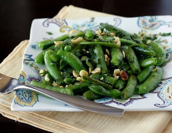 Grilled Snap Peas with Chili Lime