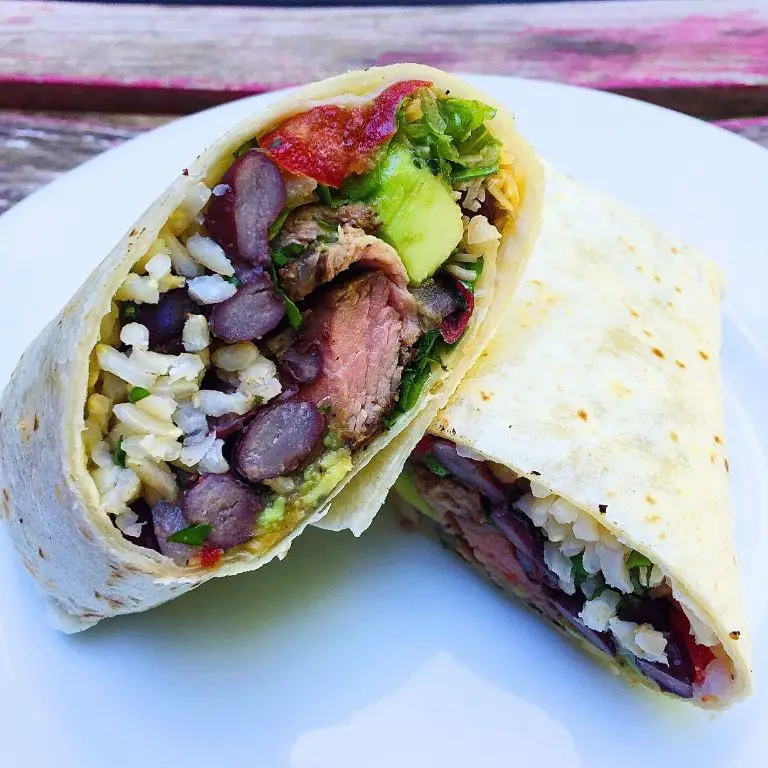 Grilled Steak Burrito with Guacamole