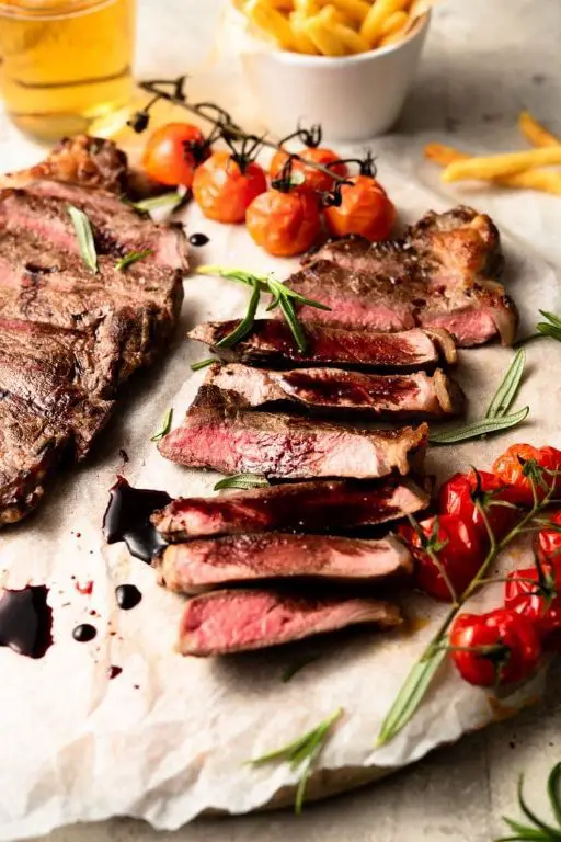 Grilled Strip Steak with Balsamic Glaze