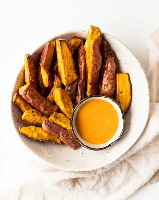 Grilled Sweet Potato Wedges with Spicy Aioli