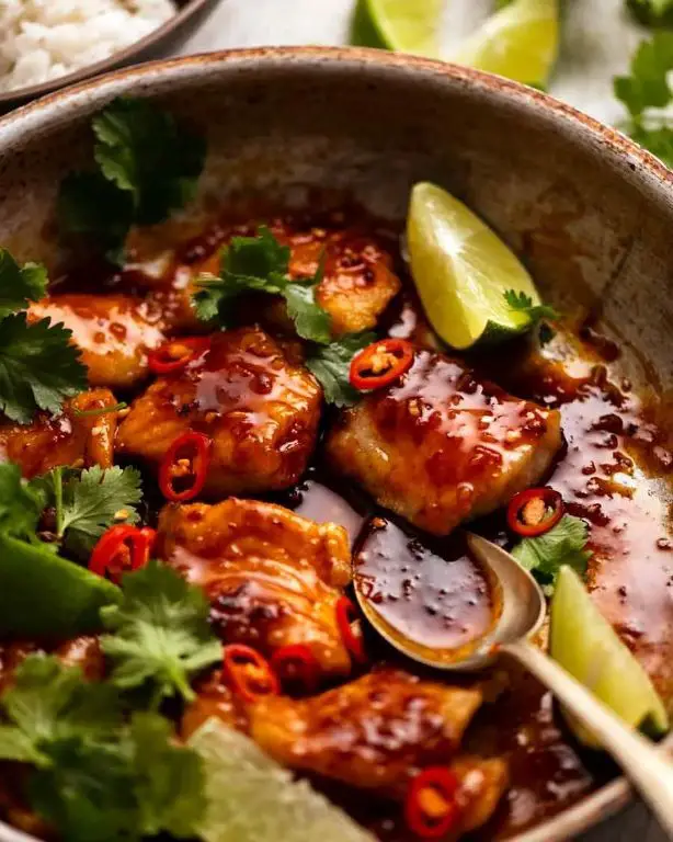 Grilled Thai Fish with Chili-Lime Sauce