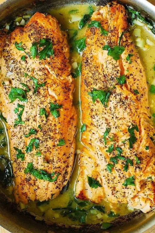 Grilled Trout with Herbed Butter