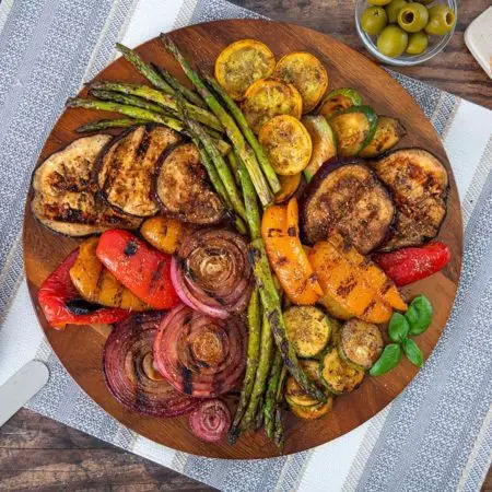 Grilled Vegetable Platter with Balsamic Glaze