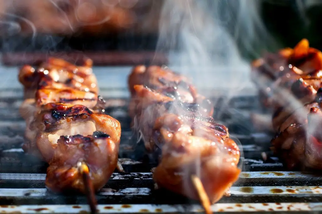 Grilled Yakitori Chicken Skewers
