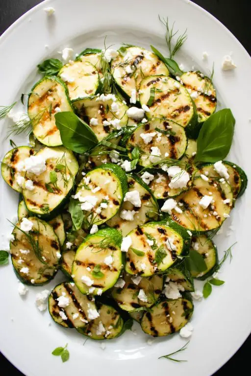 Grilled Zucchini with Feta