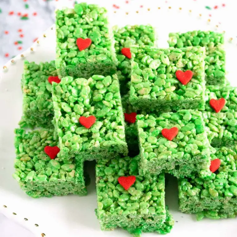 Grinch Rice Krispie Treats