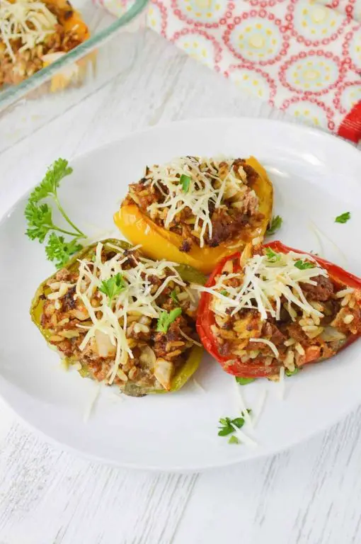 Grinch Stuffed Peppers
