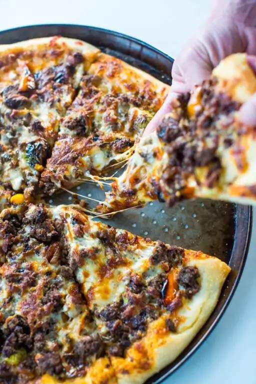 Ground Beef and Sausage Pizza Skillet