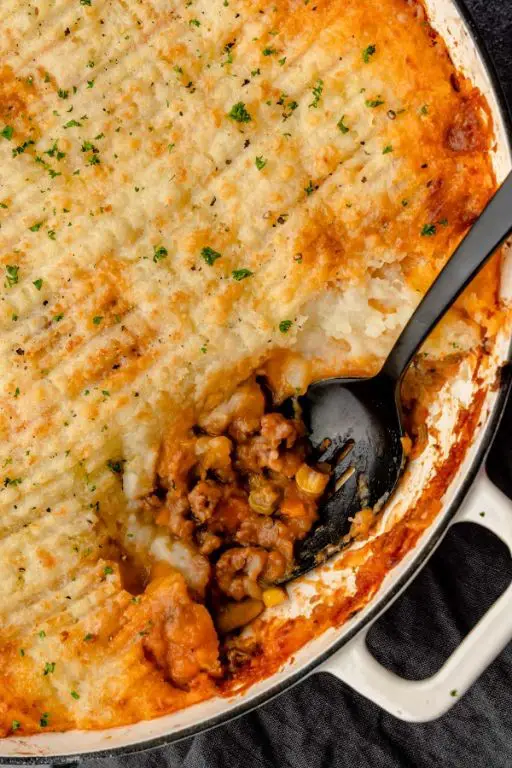 Ground Beef and Sausage Shepherd