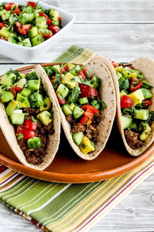 Ground Beef and Sausage Tacos with Fresh Salsa
