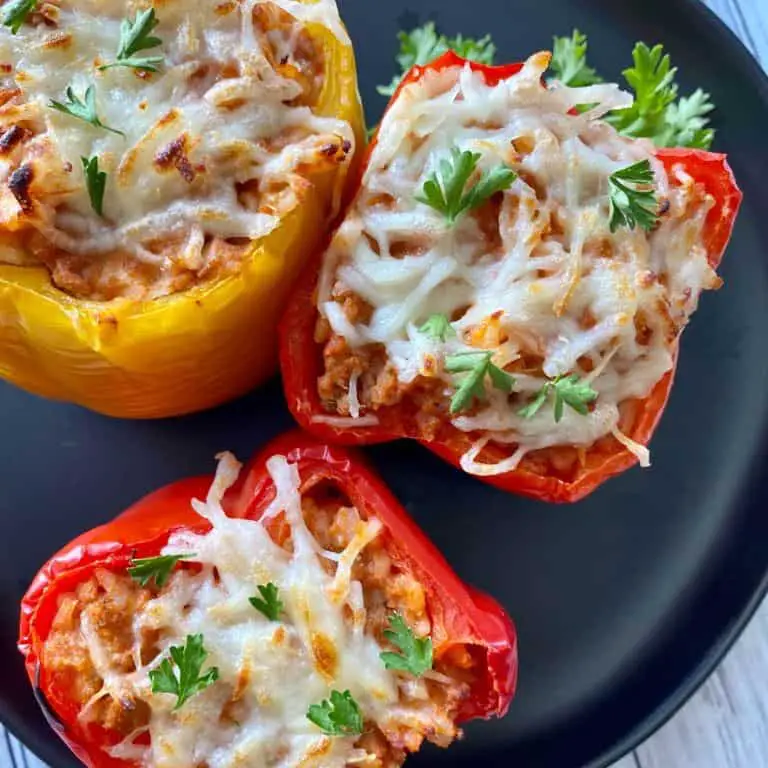 Ground Chicken Stuffed Bell Peppers