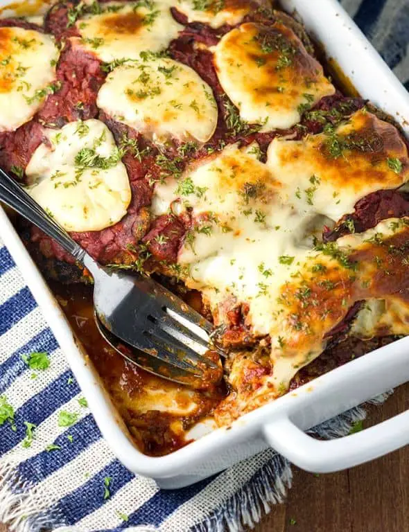 Ground Chicken and Eggplant Casserole