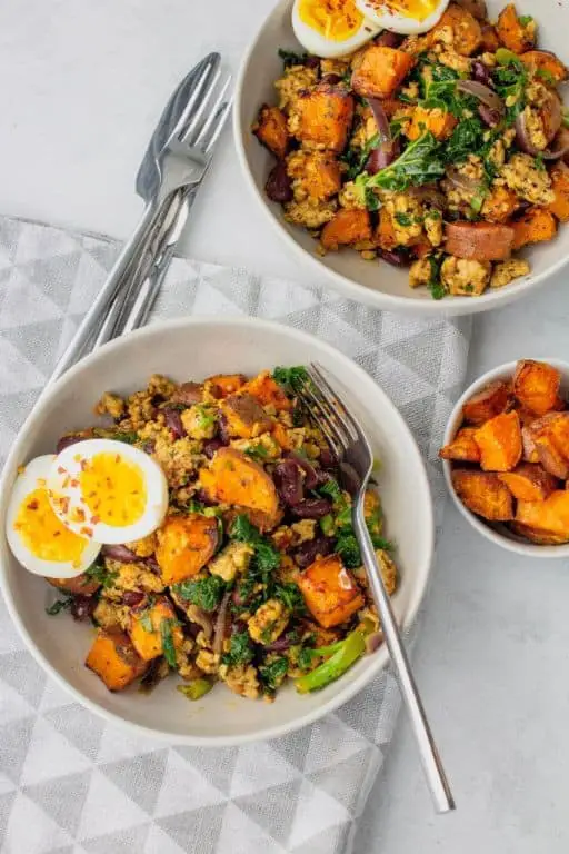 Ground Chicken and Sweet Potato Hash