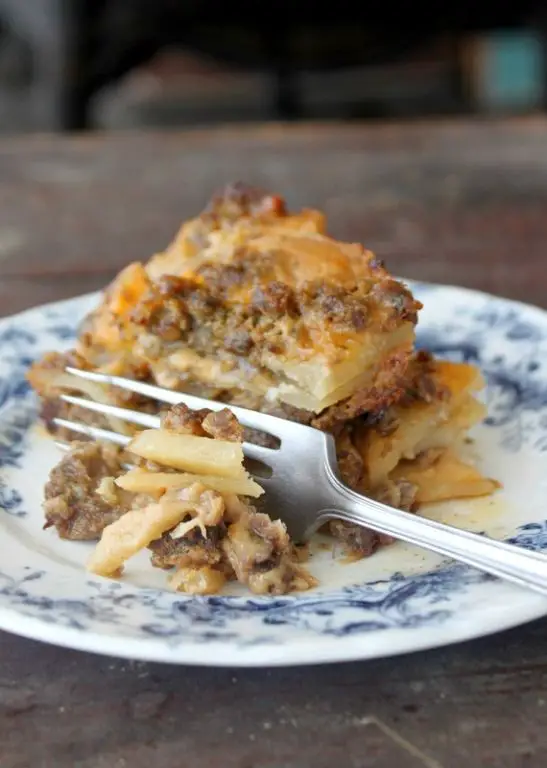 Ground Venison and Potato Casserole