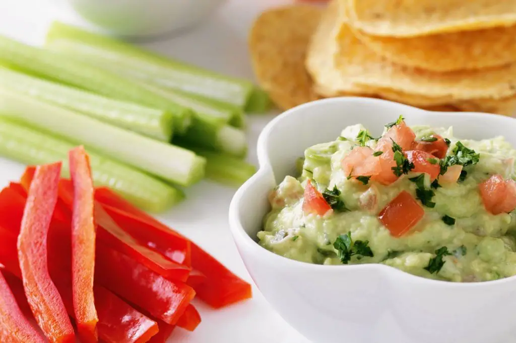 Guacamole with Veggie Sticks