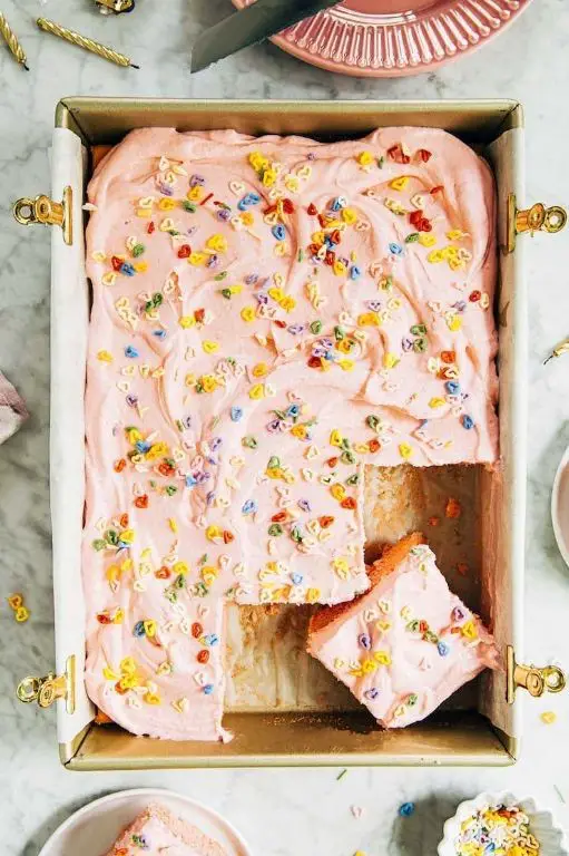 Guava Rum Sheet Cake