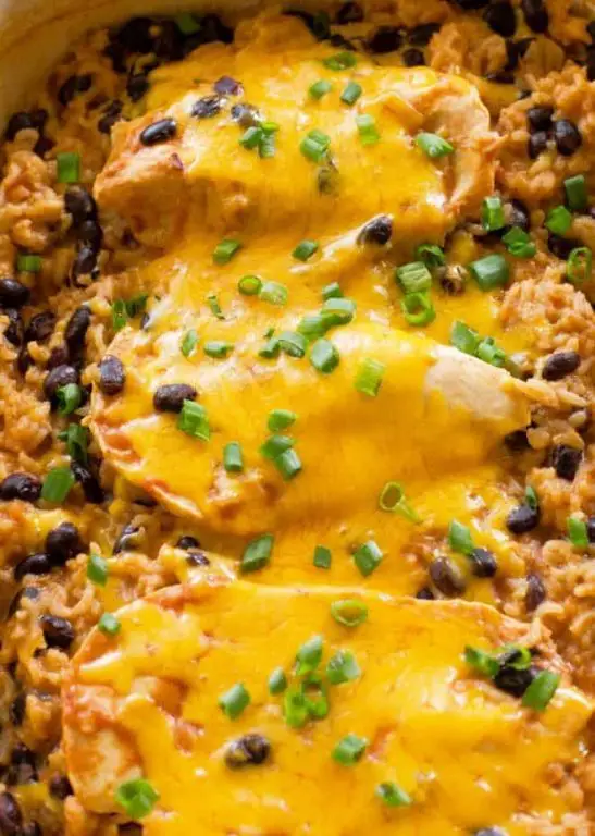 Haitian Chicken and Black Bean Casserole