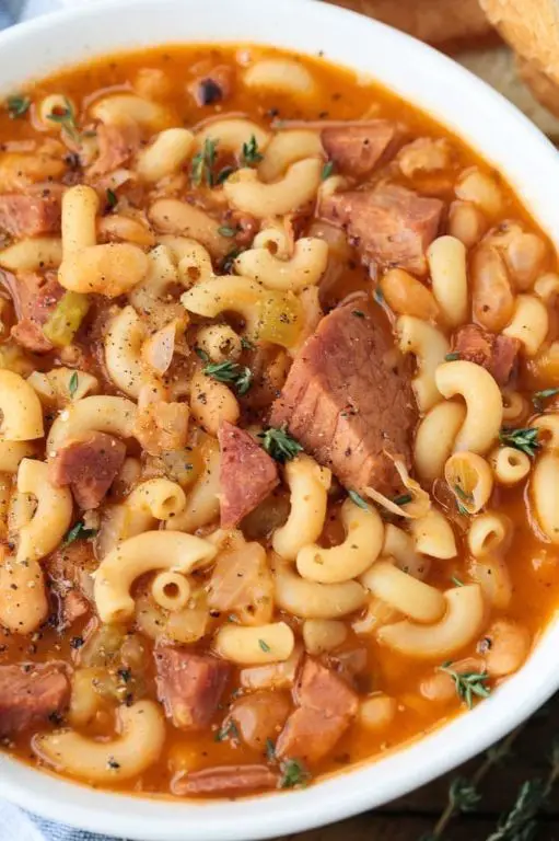 Ham Bone and Pasta Bake