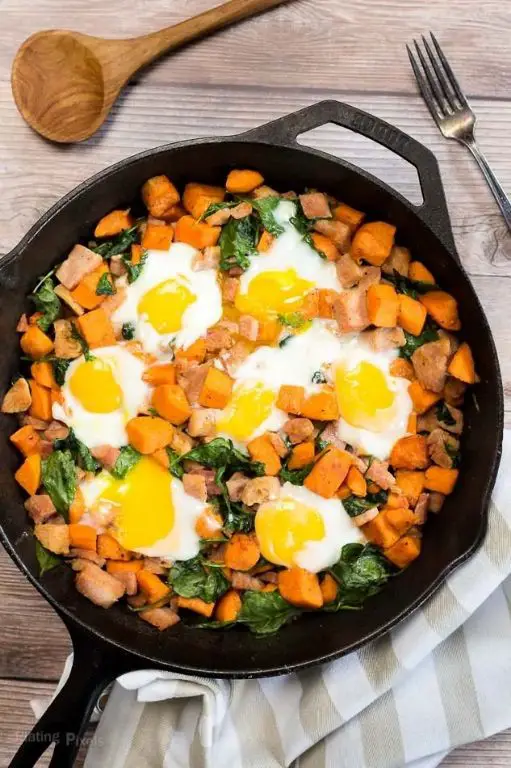 Ham Bone and Sweet Potato Hash