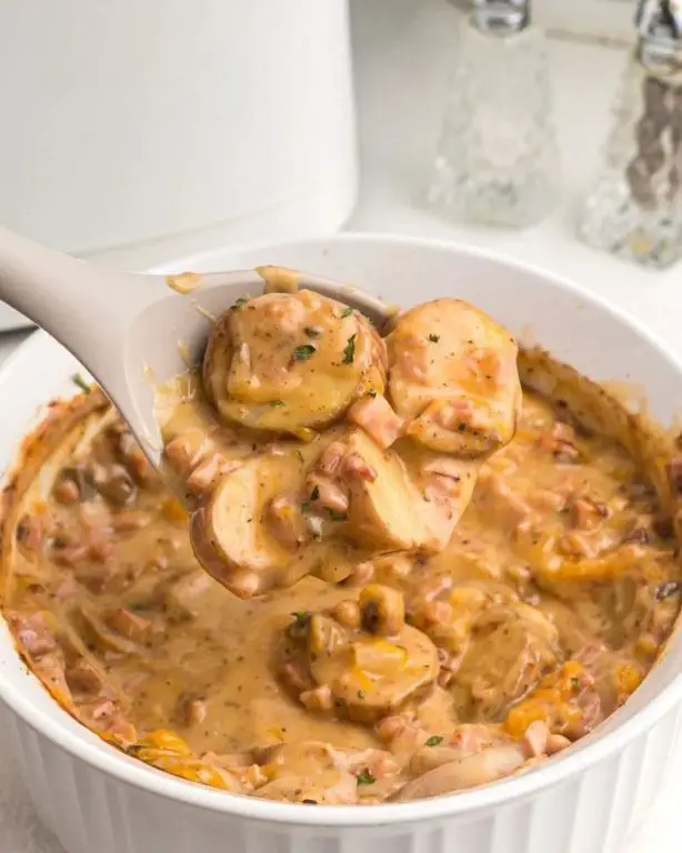 Ham and Cheese Air Fryer Casserole
