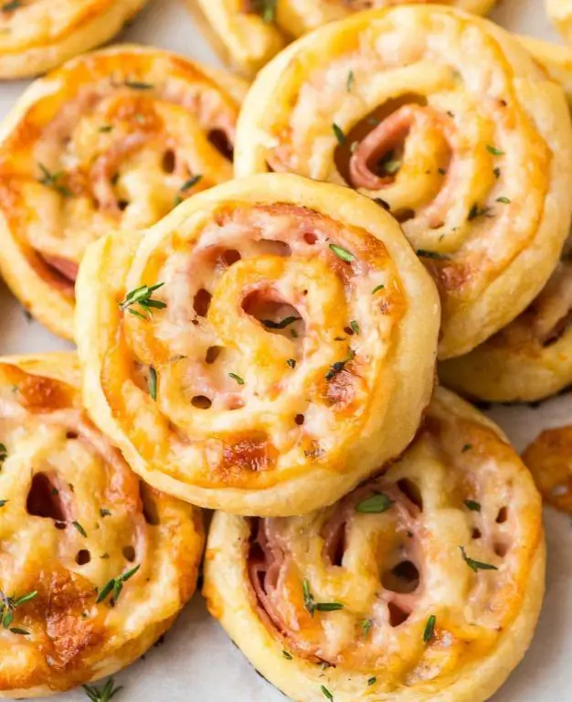 Ham and Cheese Puff Pastry Pinwheels