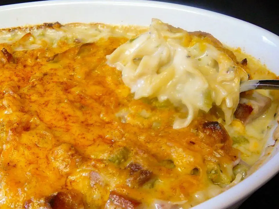 Ham and Chicken Casserole with Cheese