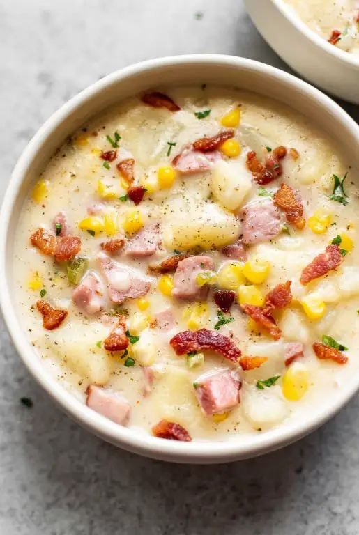 Ham and Chicken Chowder with Corn