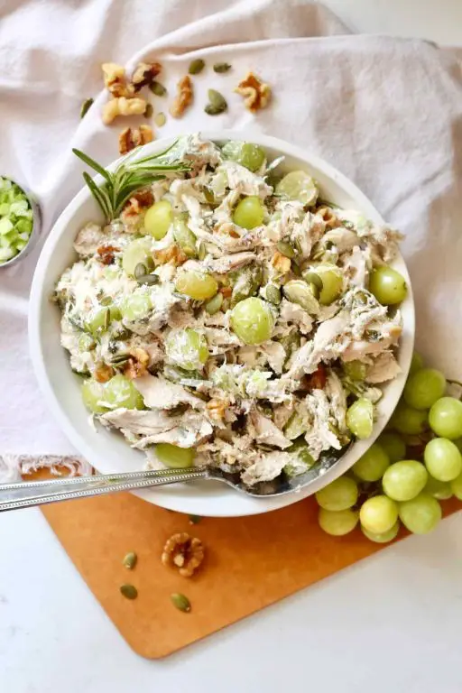 Ham and Chicken Salad with Grapes and Walnuts
