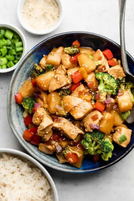 Hawaiian BBQ Chicken Stir-Fry