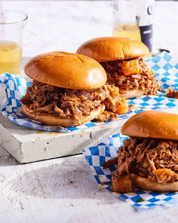 Hawaiian BBQ Pulled Pork Sandwiches