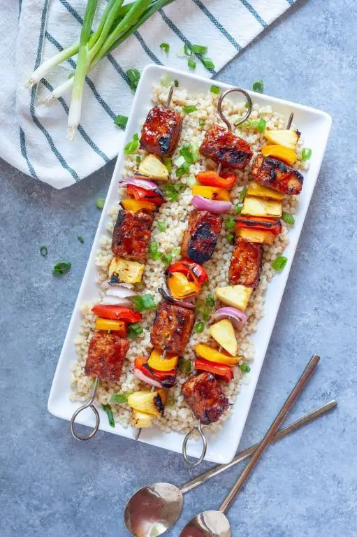 Hawaiian BBQ Veggie Skewers