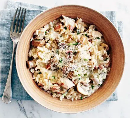 Healthy Chicken and Mushroom Risotto