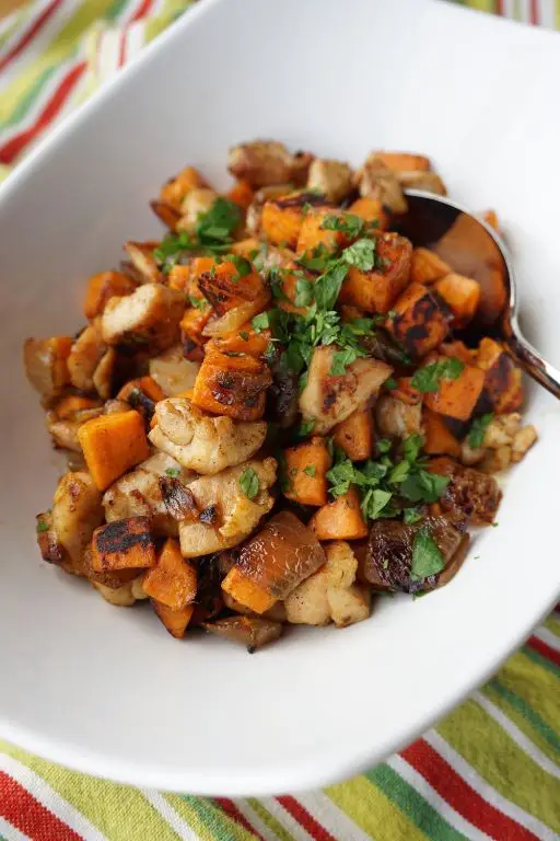Healthy Chicken and Sweet Potato Hash