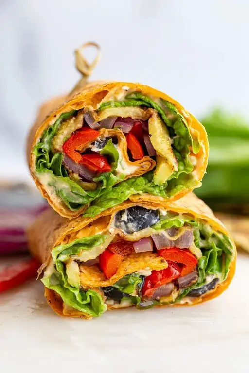 Healthy Grilled Veggie Wraps