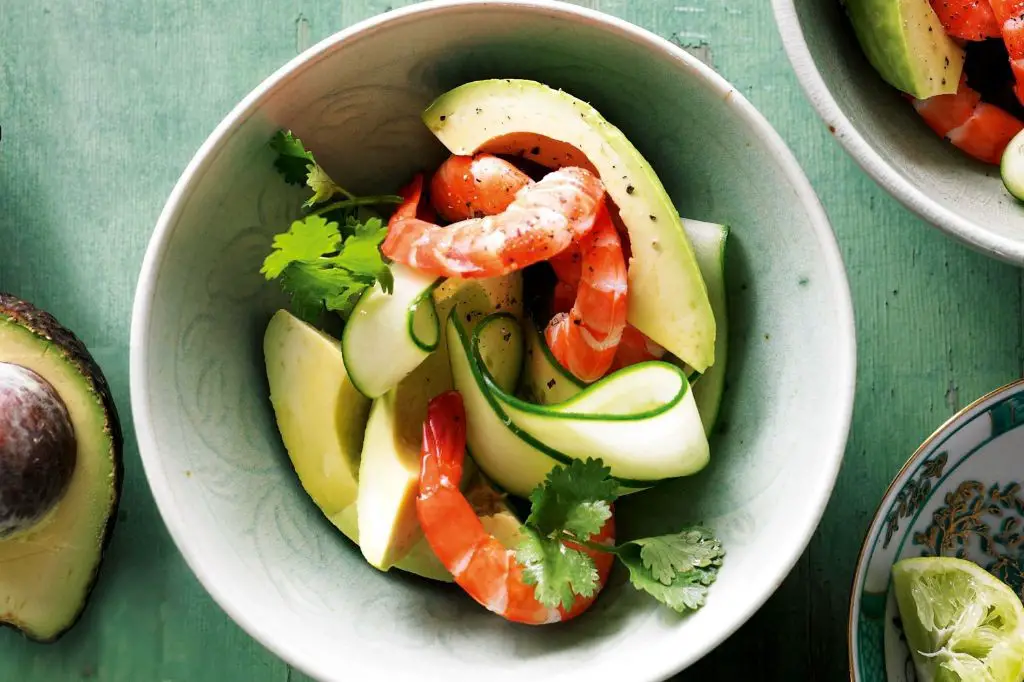 Healthy Thai Shrimp and Avocado Salad