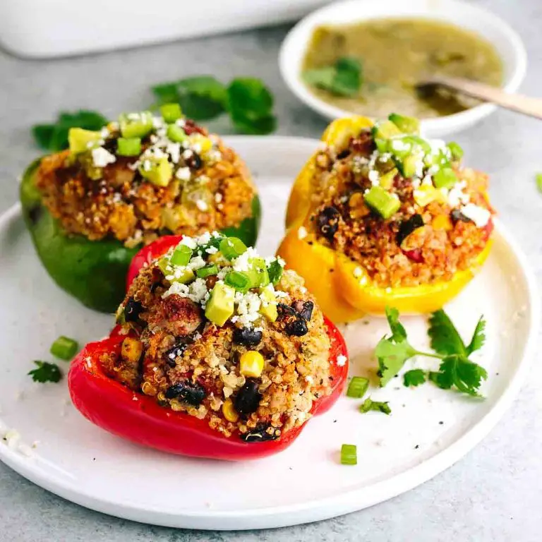 Healthy Turkey and Quinoa Stuffed Peppers