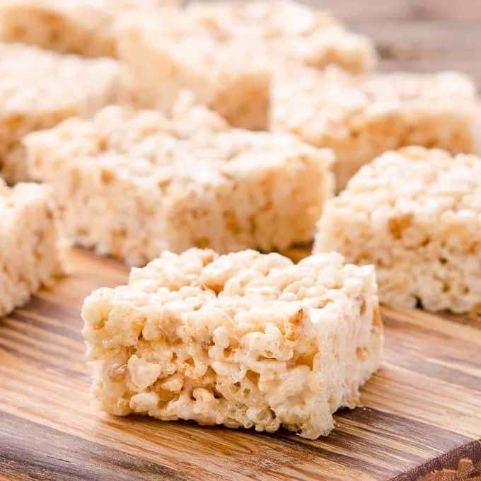 Heath Toffee Bits Rice Krispie Treats