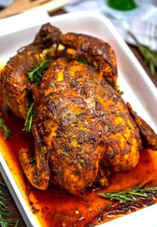Herb Butter Roasted Whole Chicken