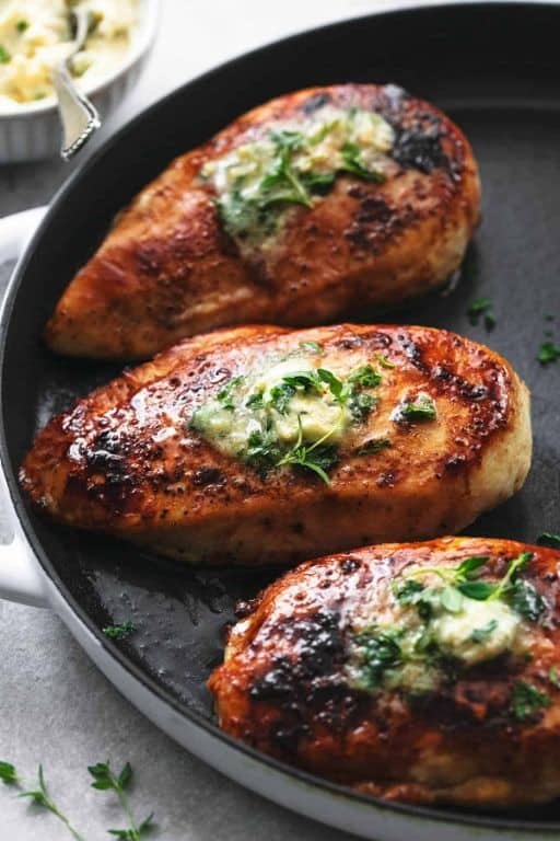 Herb and Butter Chicken Cutlets