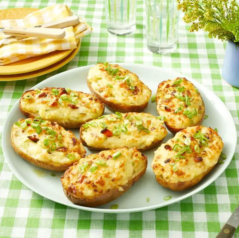 Herb and Butter Twice Baked Potatoes