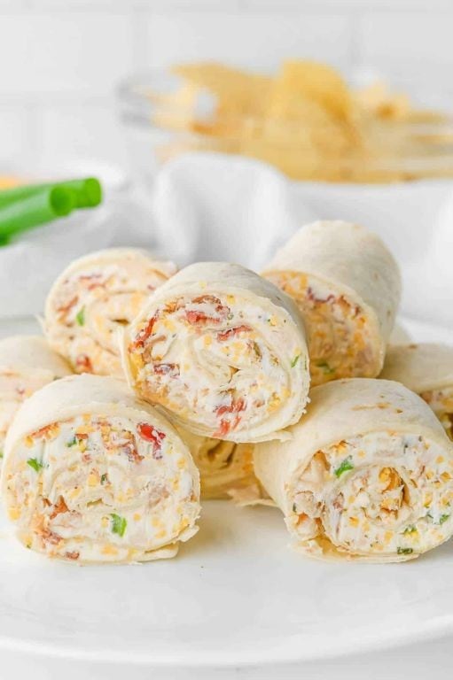 Herb and Cream Cheese Chicken Pinwheels