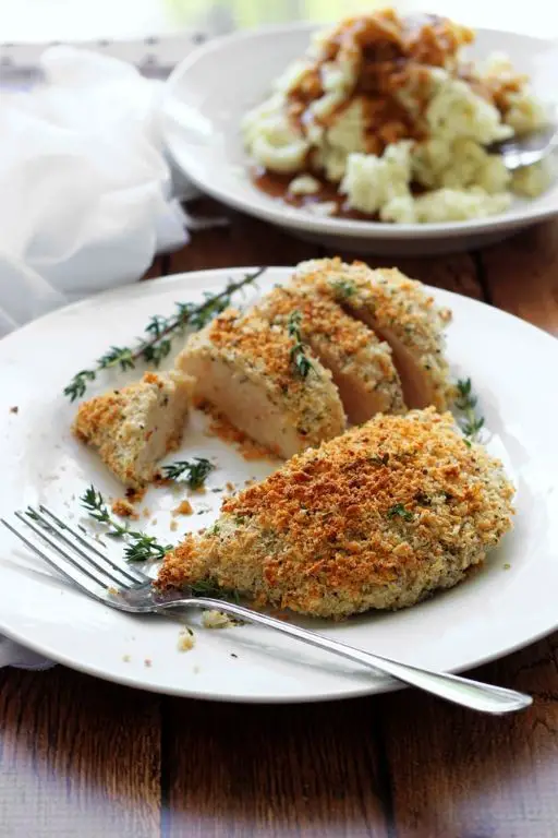 Herb and Panko Crusted Chicken Breasts