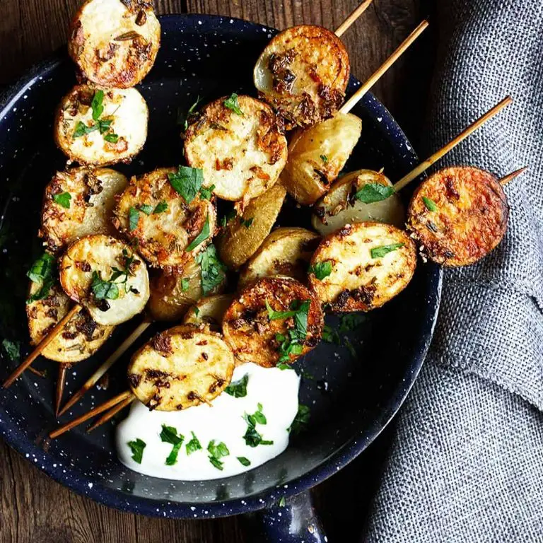 Herb-Infused Nibbles Potatoes Skewers