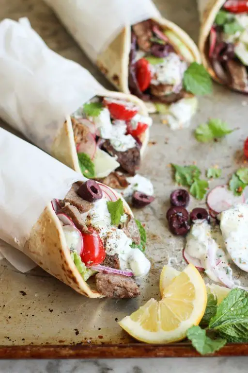 Herb-Infused Shredded Lamb Gyros