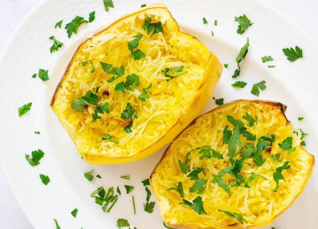 Herb-Roasted Spaghetti Squash Air Fryer Medley