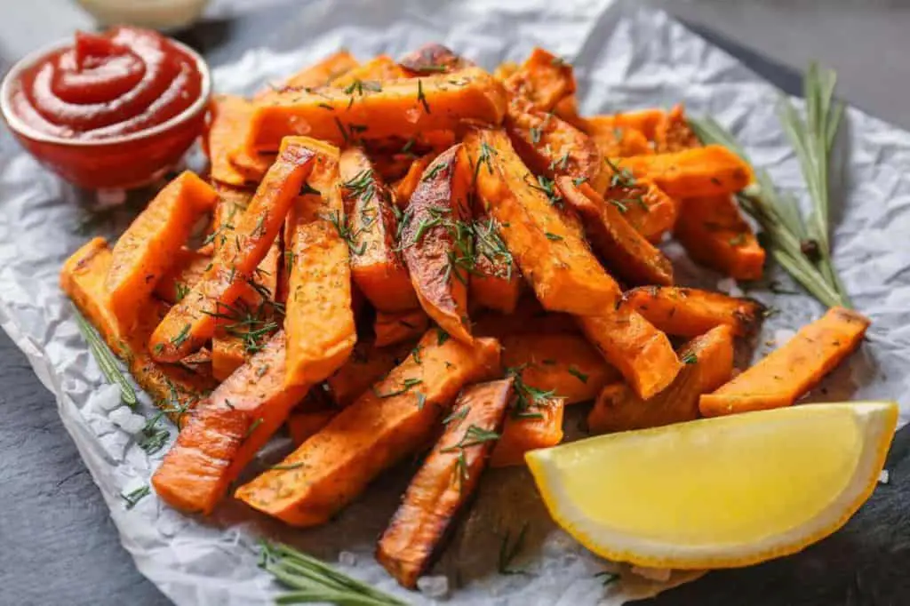 Herb-Roasted Sweet Potato Wedges