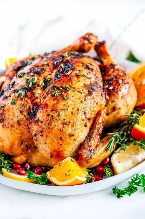 Herb-Roasted Turkey with Garlic Butter