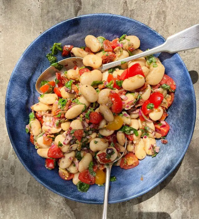 Herbed Butter Bean and Tomato Salad